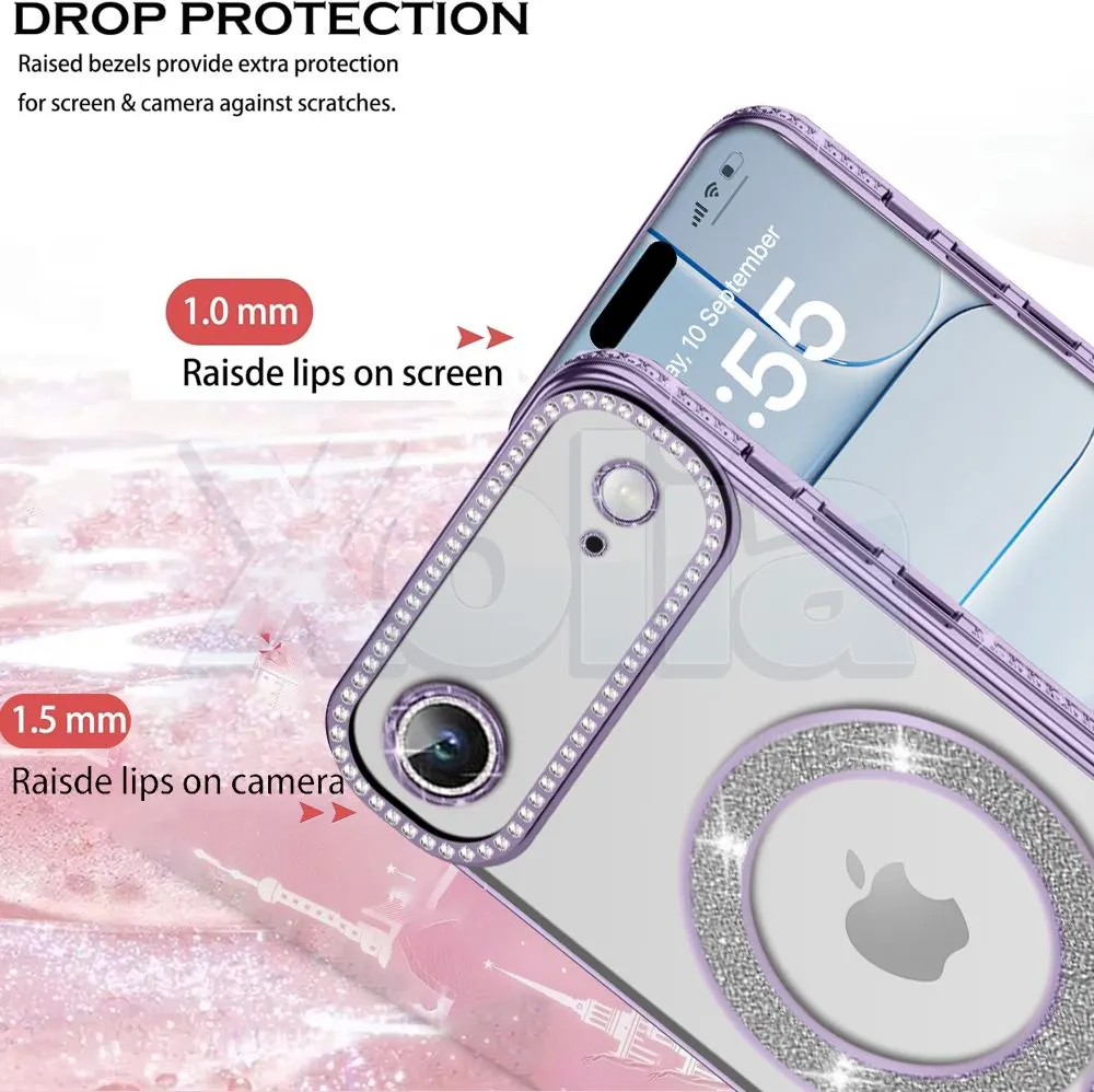Xolia Back Cover for Apple iPhone 17 Air (Purple, Silicon, Pack of: 1) — image 2 of 5