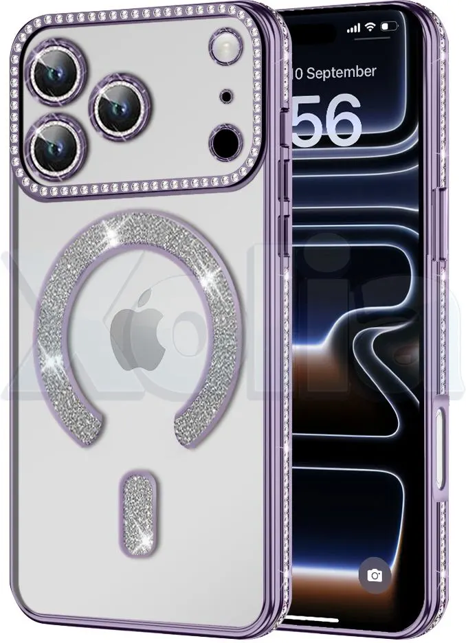 Xolia Back Cover for Apple iPhone 17 Pro Max (Purple, Silicon, Pack of: 1)