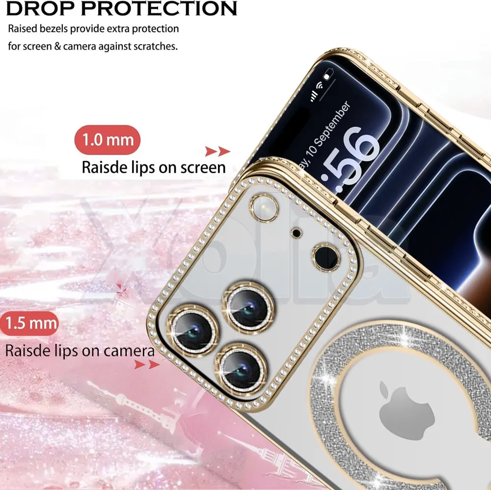 Xolia Back Cover for Apple iPhone 17 Pro (Gold, Silicon, Pack of: 1) — image 2 of 5