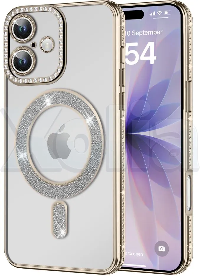 Xolia Back Cover for Apple iPhone 17 (Gold, Silicon, Pack of: 1)