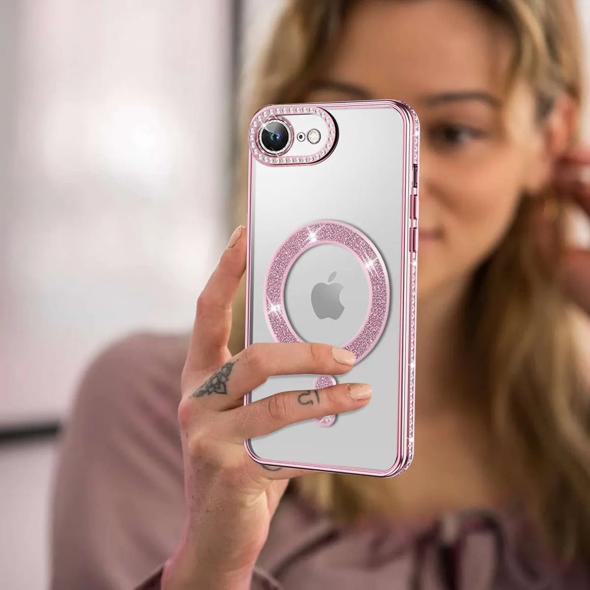 Xolia Back Cover for Apple iPhone 17e (Pink, Silicon, Pack of: 1) — image 5 of 5