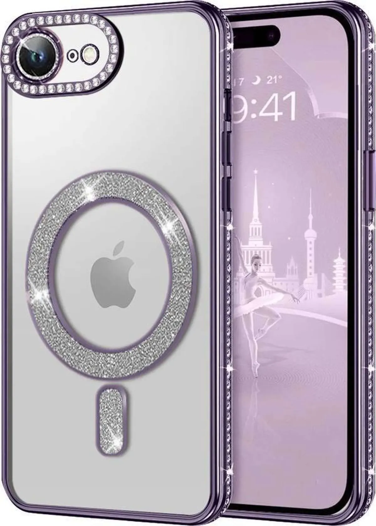 Xolia Back Cover for Apple iPhone 17e (Purple, Silicon, Pack of: 1)