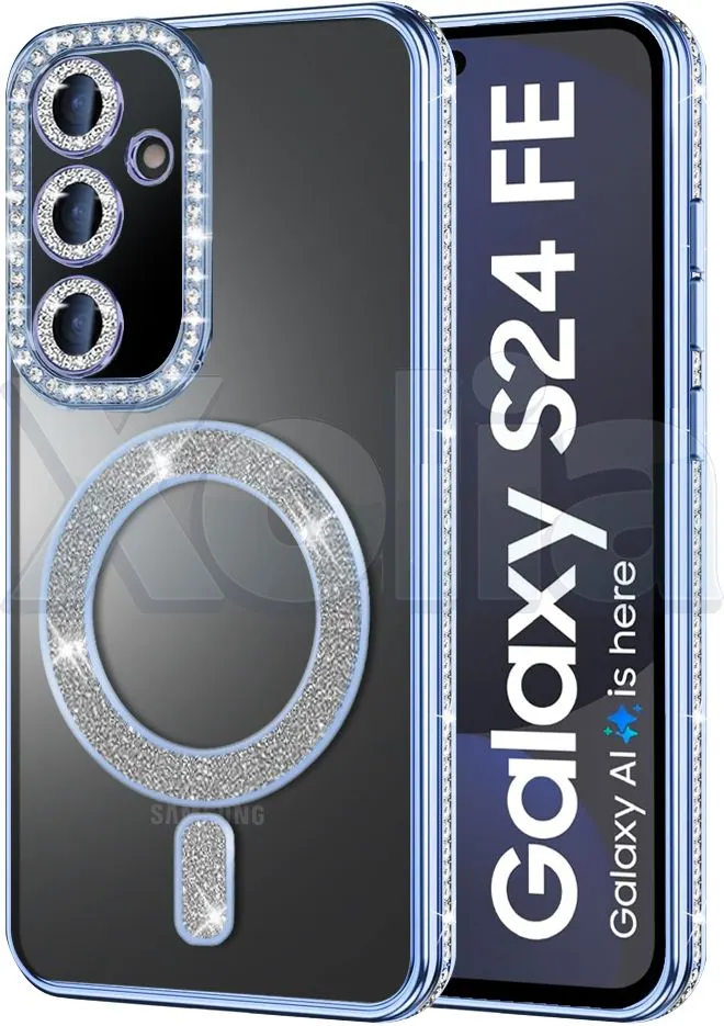 Xolia Back Cover for SAMSUNG Galaxy S24 FE 5G (Blue, Silicon, Pack of: 1)