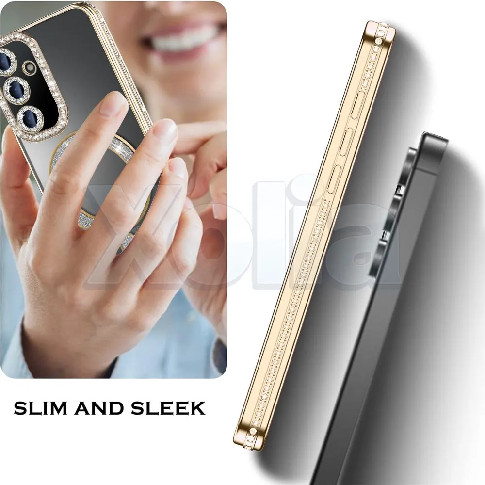 Xolia Back Cover for SAMSUNG Galaxy S24 FE 5G (Gold, Silicon, Pack of: 1) — image 4 of 5