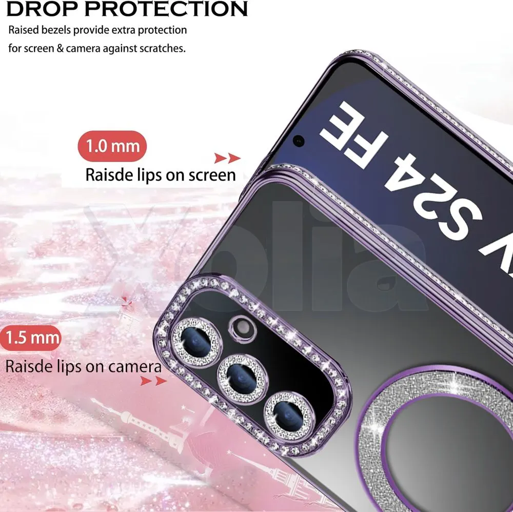 Xolia Back Cover for SAMSUNG Galaxy S24 FE 5G (Purple, Silicon, Pack of: 1) — image 2 of 5