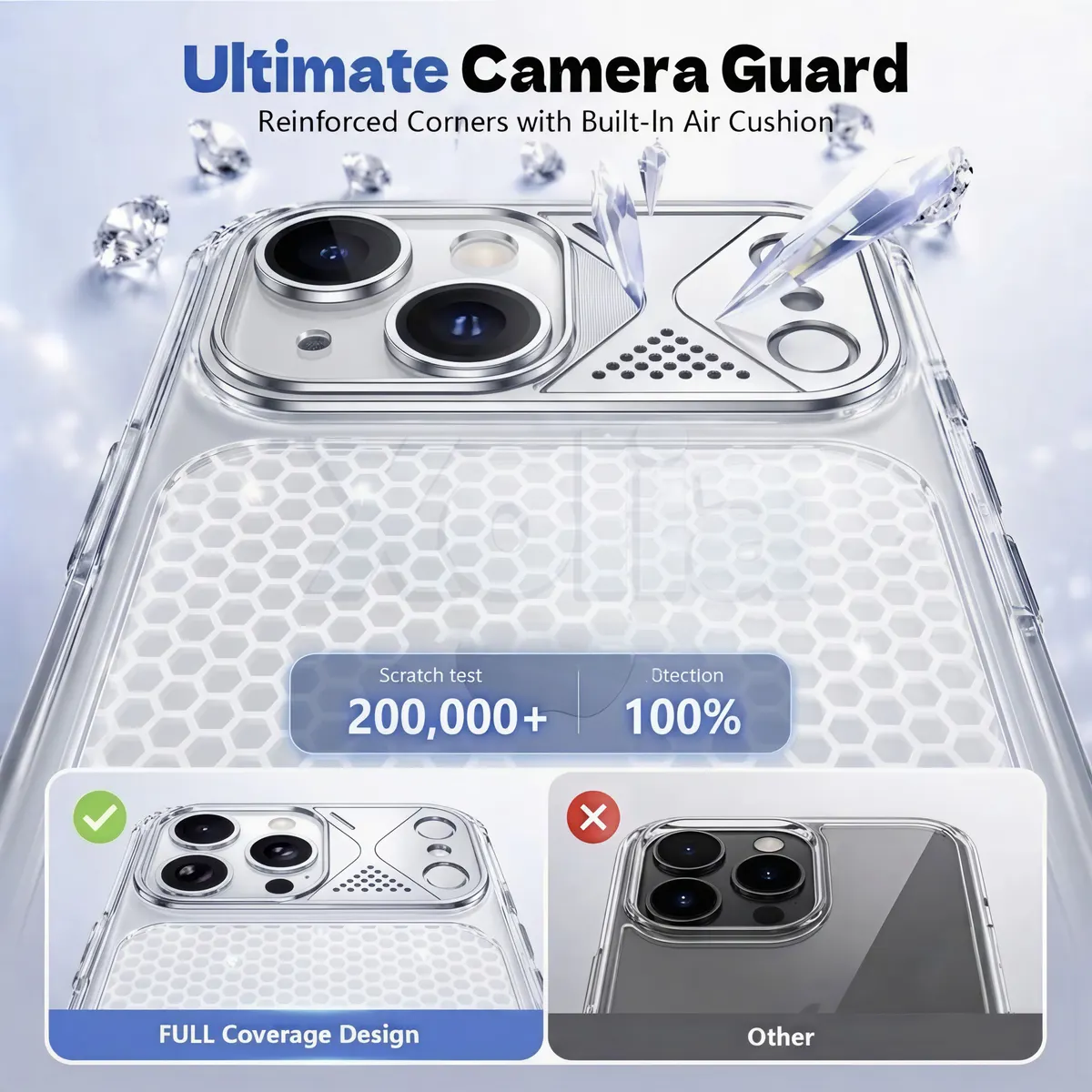 Xolia Back Cover for Apple iPhone 13 (Transparent, Shock Proof, Silicon, Pack of: 1) — image 2 of 4