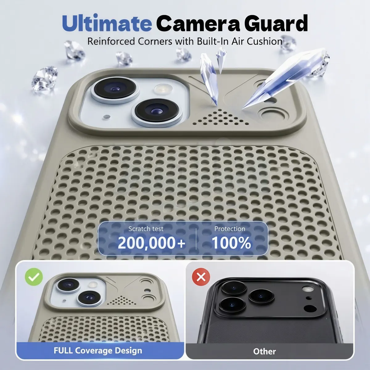 Xolia Back Cover for Apple iPhone 14 (Grey, Shock Proof, Silicon, Pack of: 1) — image 2 of 4