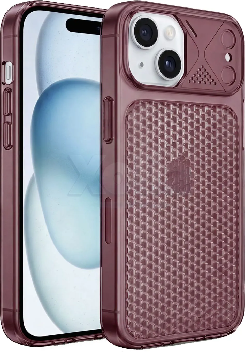 Xolia Back Cover for Apple iPhone 14 (Maroon, Shock Proof, Silicon, Pack of: 1)