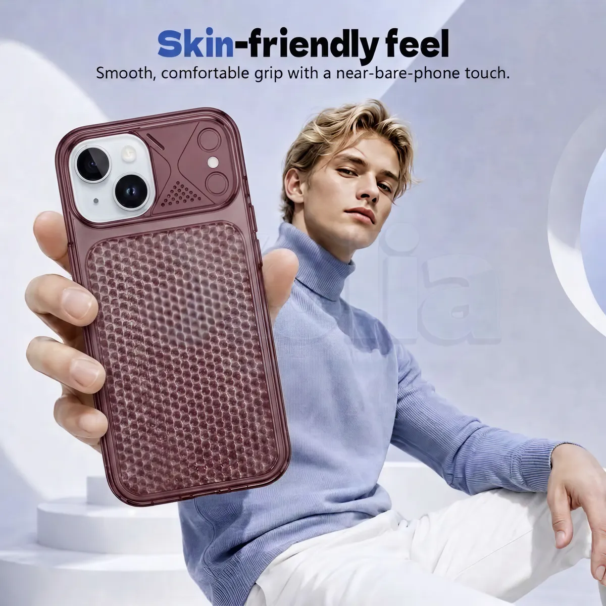 Xolia Back Cover for Apple iPhone 14 (Maroon, Shock Proof, Silicon, Pack of: 1) — image 4 of 4