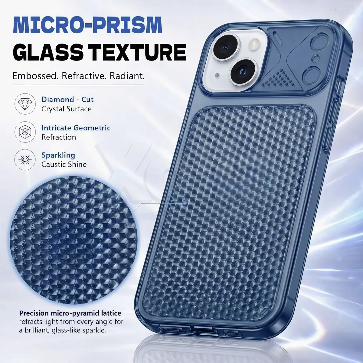 Xolia Back Cover for Apple iPhone 15 (Blue, Shock Proof, Silicon, Pack of: 1) — image 3 of 4