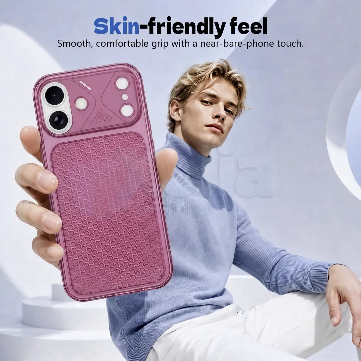 Xolia Back Cover for Apple iPhone 16 (Maroon, Shock Proof, Silicon, Pack of: 1) — image 4 of 4
