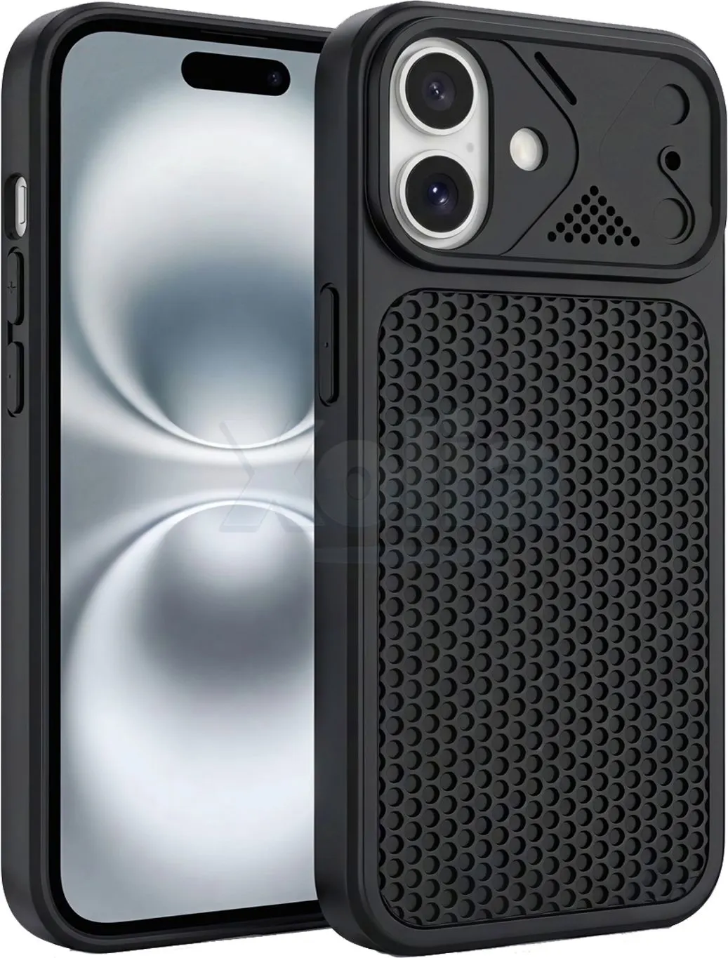 Xolia Back Cover for Apple iPhone 17 (Black, Shock Proof, Silicon, Pack of: 1)
