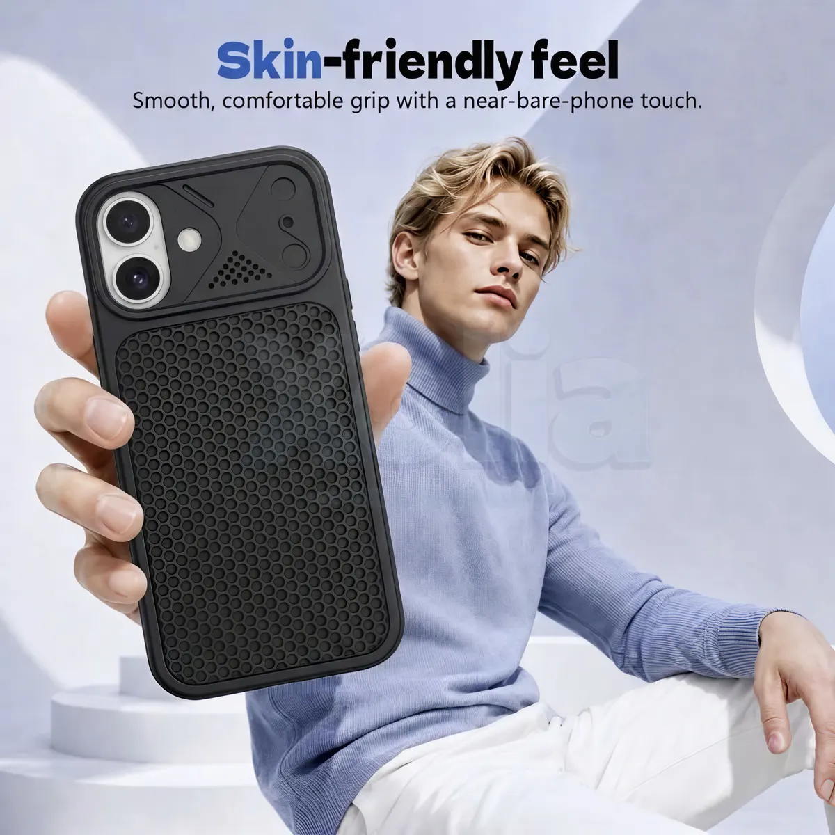 Xolia Back Cover for Apple iPhone 17 (Black, Shock Proof, Silicon, Pack of: 1) — image 3 of 3