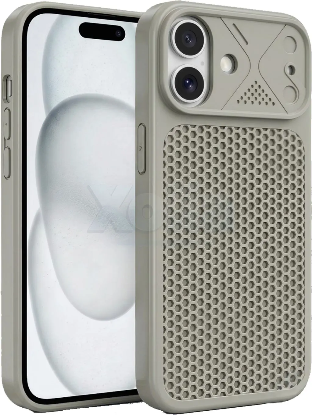 Xolia Back Cover for Apple iPhone 17 (Grey, Shock Proof, Silicon, Pack of: 1)