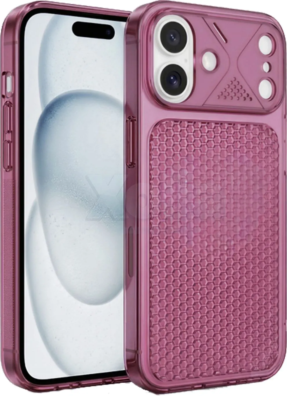 Xolia Back Cover for Apple iPhone 17 (Maroon, Shock Proof, Silicon, Pack of: 1)
