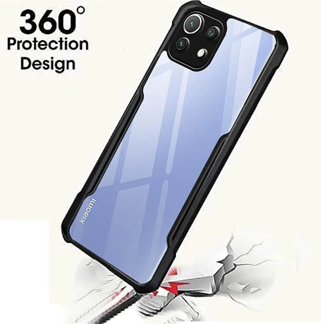 Micvir Back Cover for Mi 11 Lite (Transparent, Black, Shock Proof, Polycarbonate, Pack of: 1) — image 2 of 4