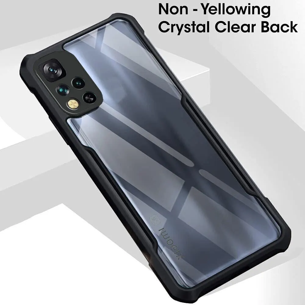 Micvir Back Cover for Xiaomi 11i HyperCharge 5G (Transparent, Black, Shock Proof, Polycarbonate, Pack of: 1) — image 3 of 5