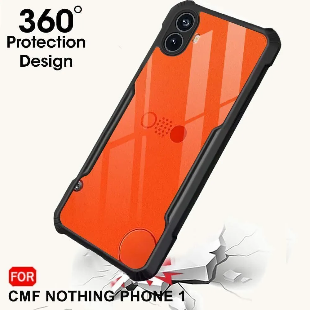 Micvir Back Cover for CMF by Nothing Phone 1 (Transparent, Black, Shock Proof, Polycarbonate, Pack of: 1) — image 2 of 5