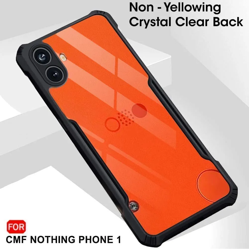 Micvir Back Cover for CMF by Nothing Phone 1 (Transparent, Black, Shock Proof, Polycarbonate, Pack of: 1) — image 3 of 5