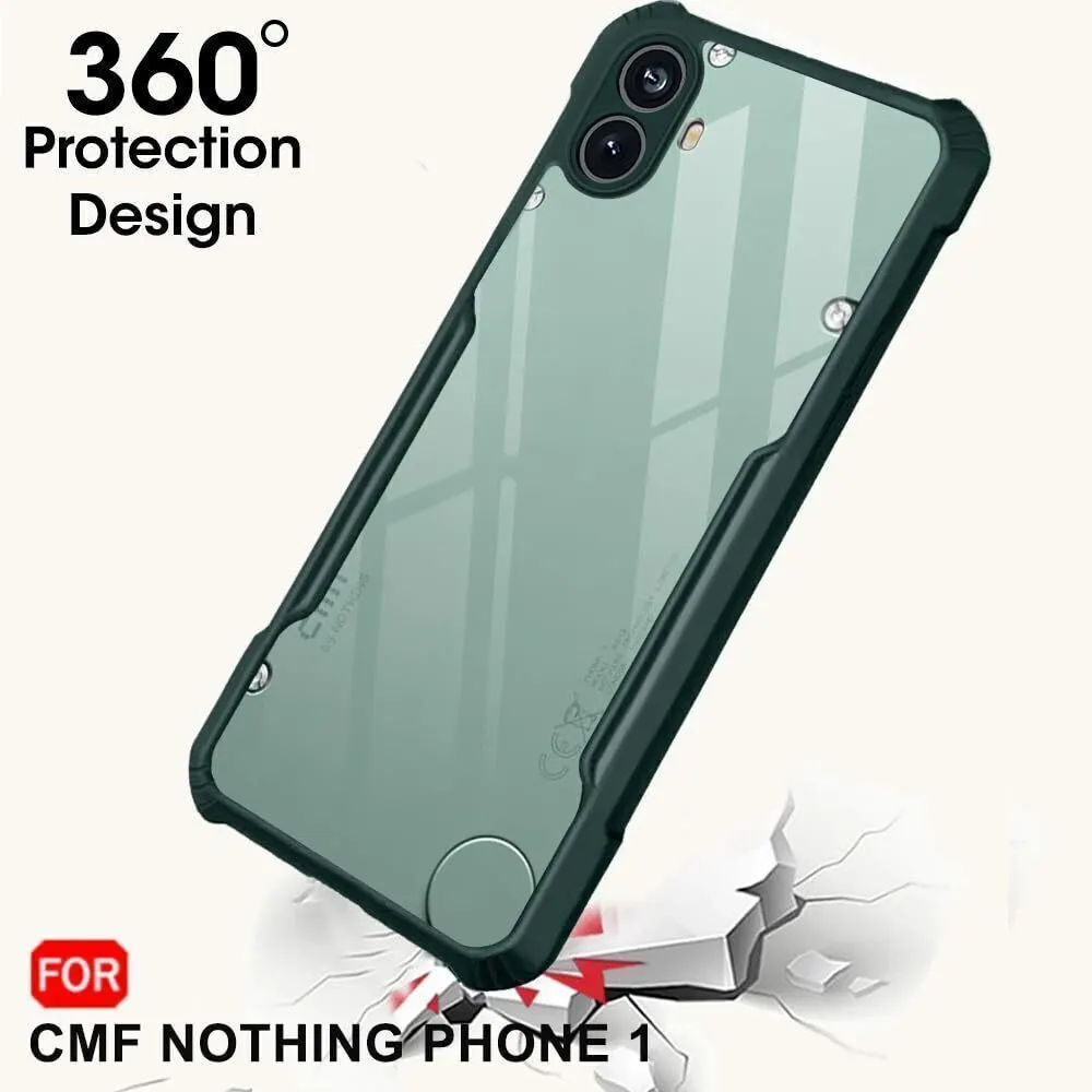 Micvir Back Cover for CMF by Nothing Phone 1 (Transparent, Green, Shock Proof, Polycarbonate, Pack of: 1) — image 2 of 5