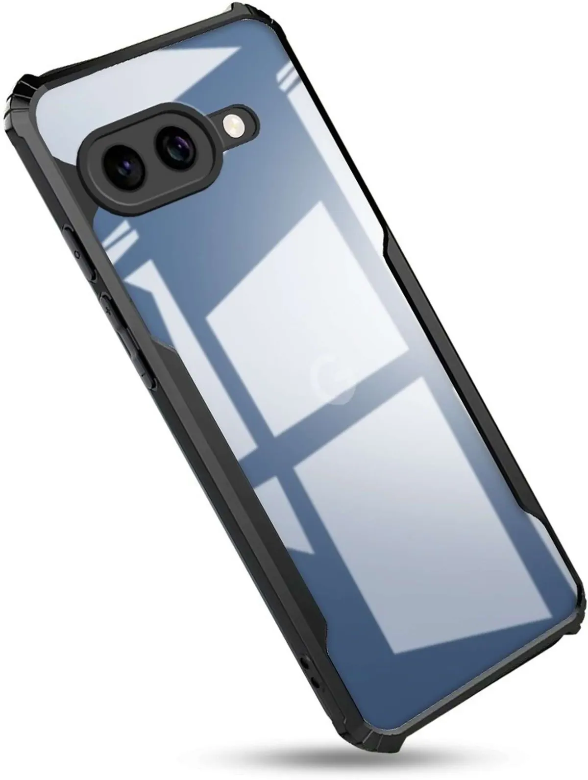 Xolia Back Cover for Google Pixel 10A (Transparent, Black, Shock Proof, Polycarbonate, Pack of: 1)
