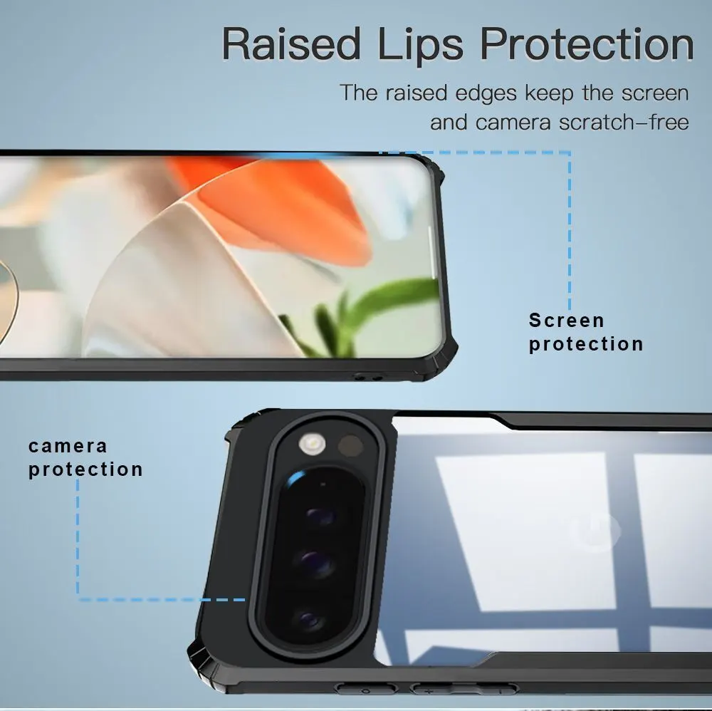 Micvir Back Cover for Google Pixel 10 Pro XL (Transparent, Black, Shock Proof, Polycarbonate, Pack of: 1) — image 4 of 5