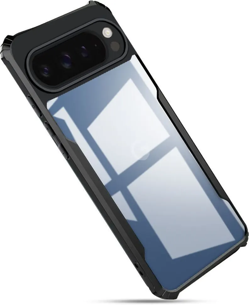 Micvir Back Cover for Google Pixel 10 Pro (Transparent, Black, Shock Proof, Polycarbonate, Pack of: 1)
