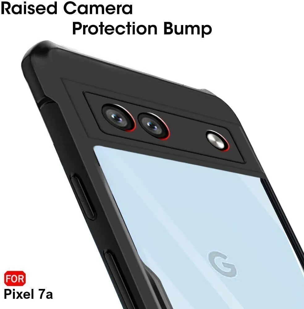 Micvir Back Cover for Google Pixel 7A (Transparent, Black, Shock Proof, Polycarbonate, Pack of: 1) — image 4 of 5