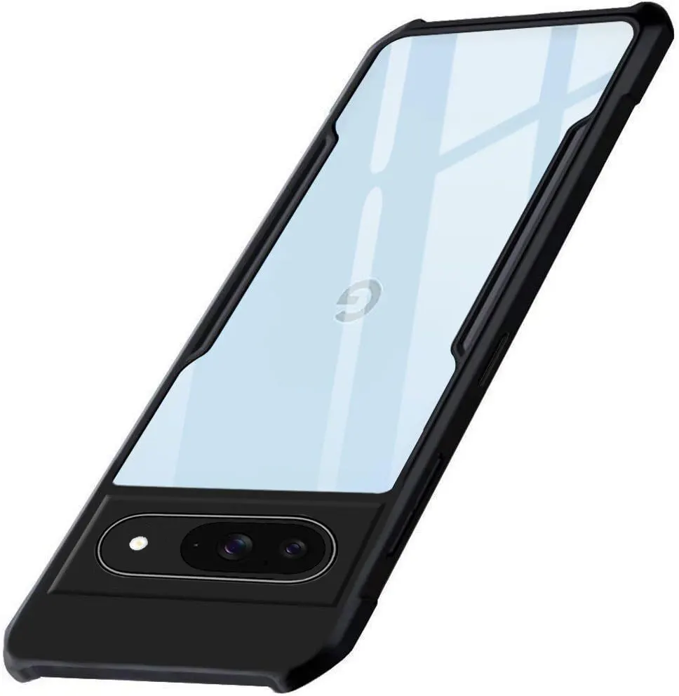 Micvir Back Cover for Google Pixel 9 (Transparent, Black, Shock Proof, Polycarbonate, Pack of: 1)