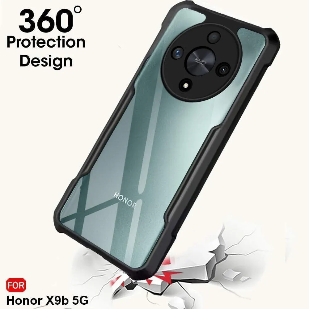 Micvir Back Cover for Honor X9B 5G (Transparent, Black, Shock Proof, Polycarbonate) — image 2 of 5