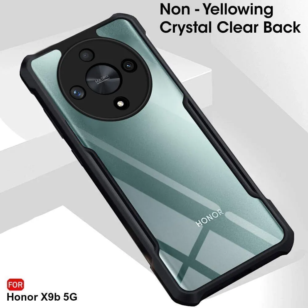 Micvir Back Cover for Honor X9B 5G (Transparent, Black, Shock Proof, Polycarbonate) — image 3 of 5