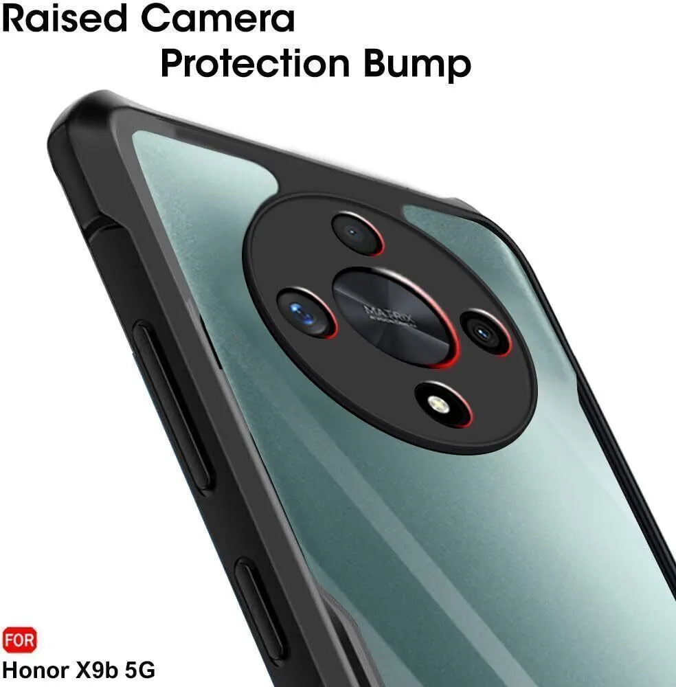 Micvir Back Cover for Honor X9B 5G (Transparent, Black, Shock Proof, Polycarbonate) — image 4 of 5