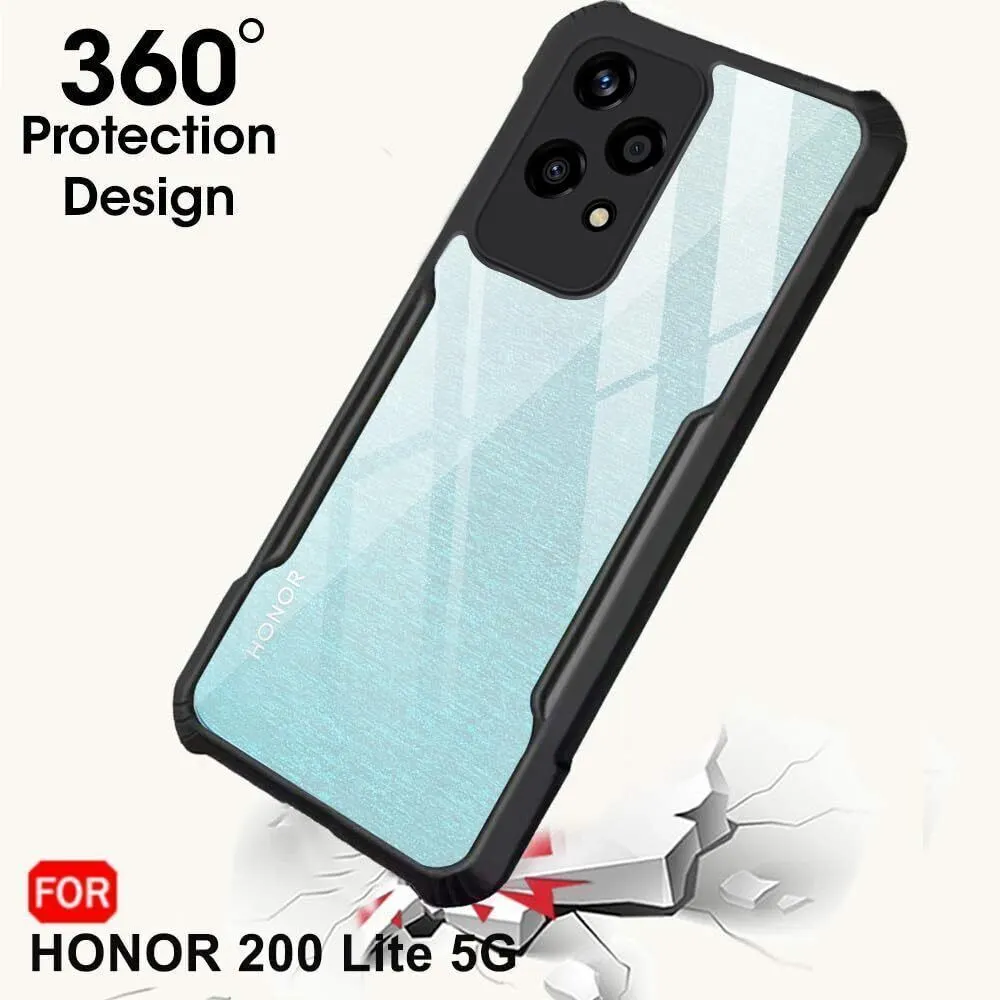 Micvir Back Cover for Honor 200 LIte 5G (Transparent, Black, Shock Proof, Polycarbonate, Pack of: 1) — image 2 of 5