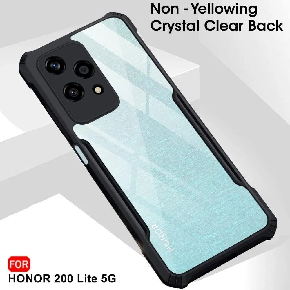 Micvir Back Cover for Honor 200 LIte 5G (Transparent, Black, Shock Proof, Polycarbonate, Pack of: 1) — image 3 of 5