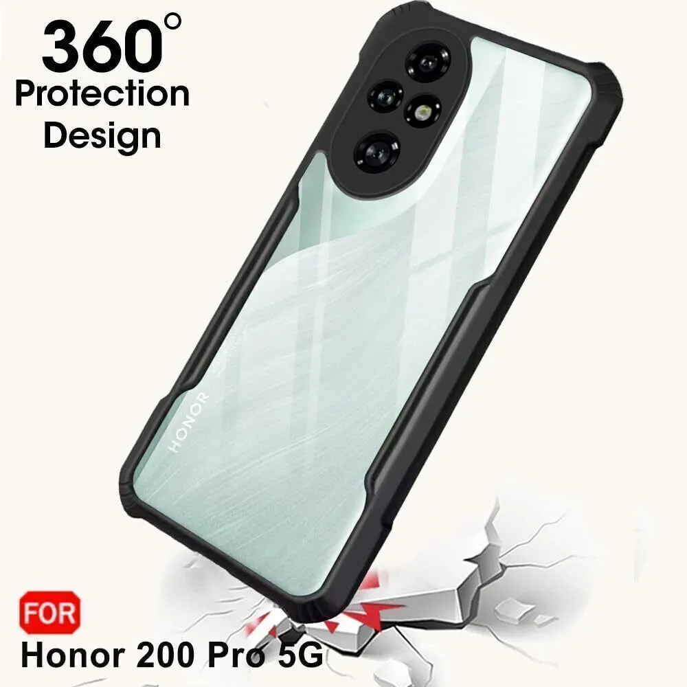 Micvir Back Cover for Honor 200 Pro 5G (Transparent, Black, Shock Proof, Polycarbonate, Pack of: 1) — image 2 of 5