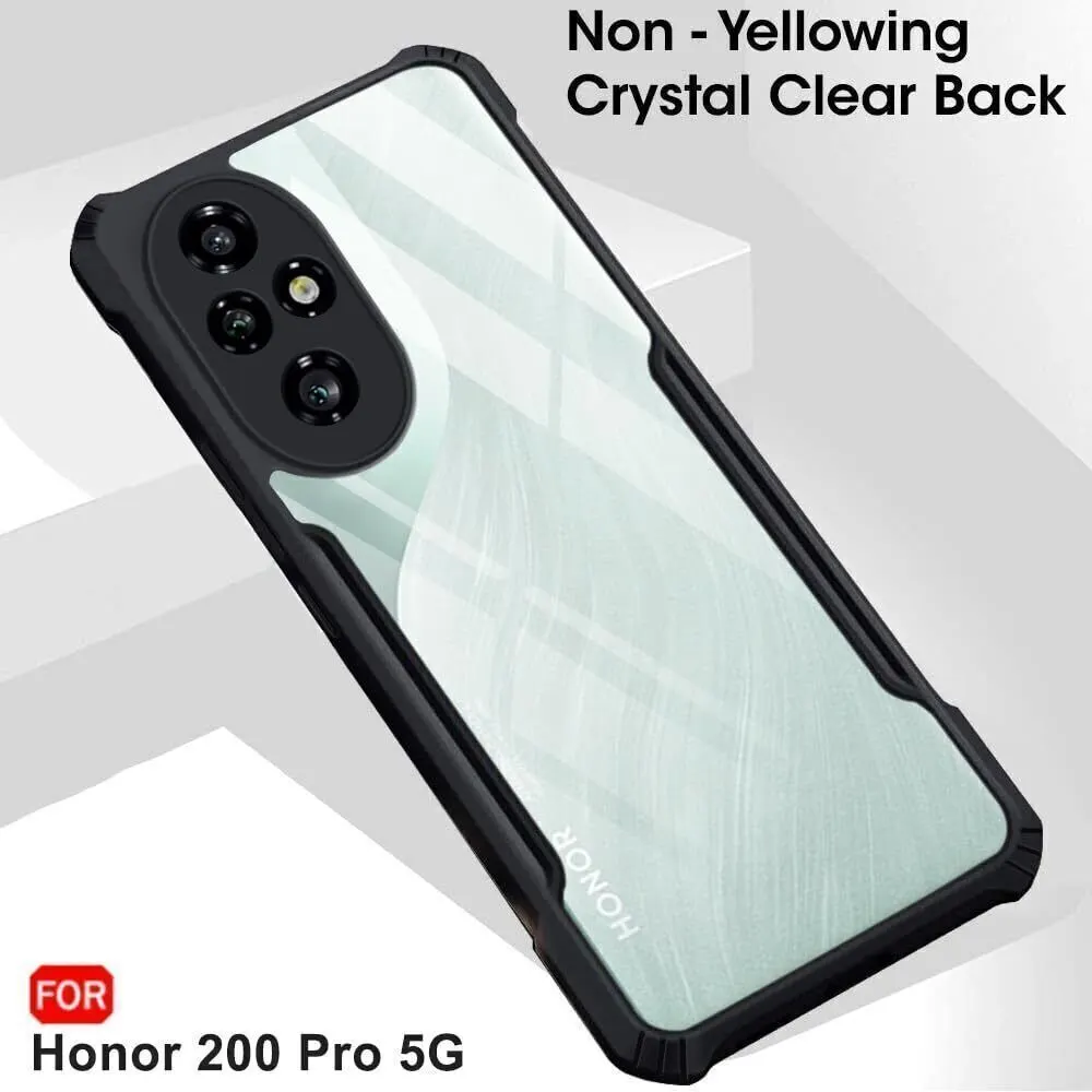 Micvir Back Cover for Honor 200 Pro 5G (Transparent, Black, Shock Proof, Polycarbonate, Pack of: 1) — image 3 of 5