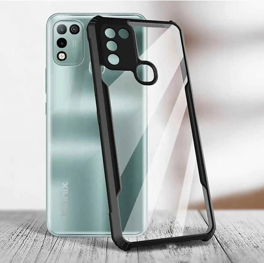 Micvir Back Cover for Infinix Hot 10 Play, Infinix Smart 5 (Transparent, Black, Shock Proof, Polycarbonate, Pack of: 1) — image 4 of 5