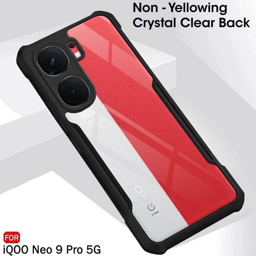 Micvir Back Cover for iQOO Neo 9 Pro 5G (Transparent, Black, Shock Proof, Polycarbonate, Pack of: 1) — image 3 of 5