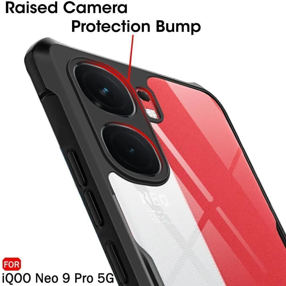 Micvir Back Cover for iQOO Neo 9 Pro 5G (Transparent, Black, Shock Proof, Polycarbonate, Pack of: 1) — image 4 of 5