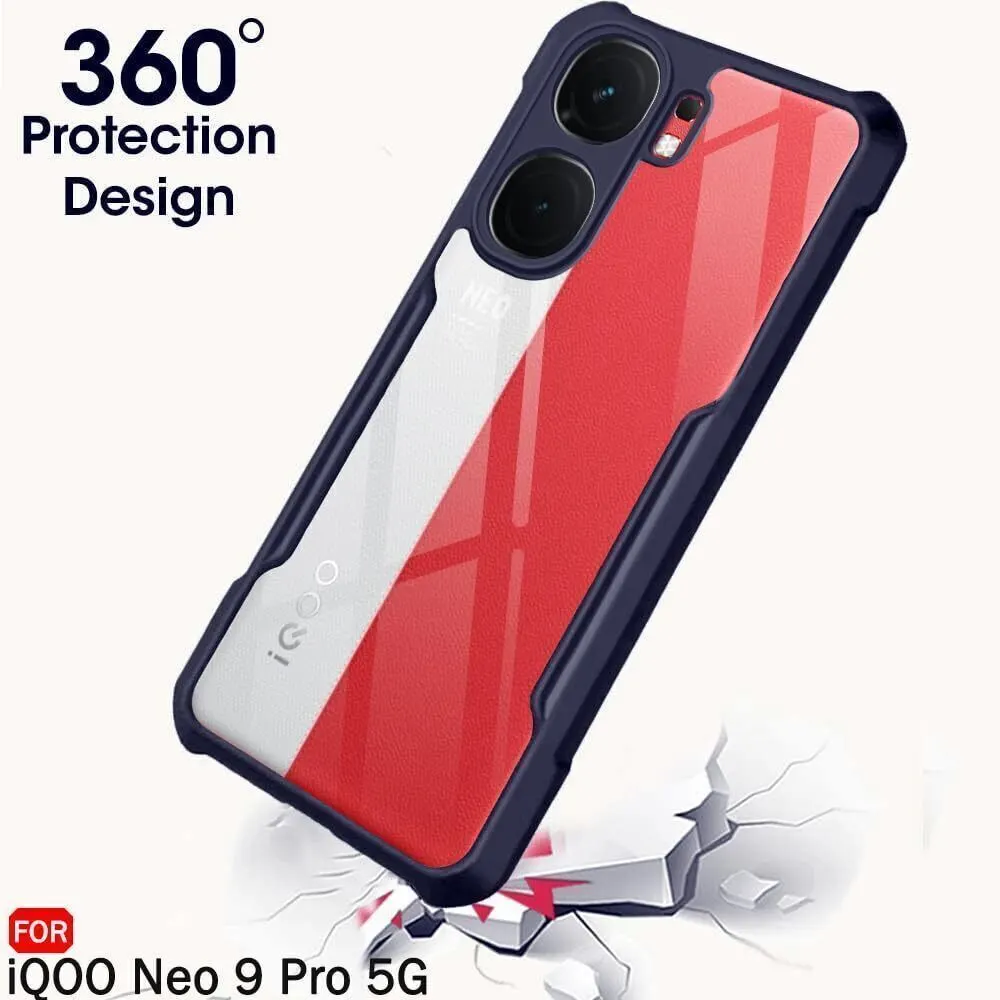 Micvir Back Cover for iQOO Neo 9 Pro 5G (Transparent, Blue, Shock Proof, Polycarbonate, Pack of: 1) — image 2 of 5