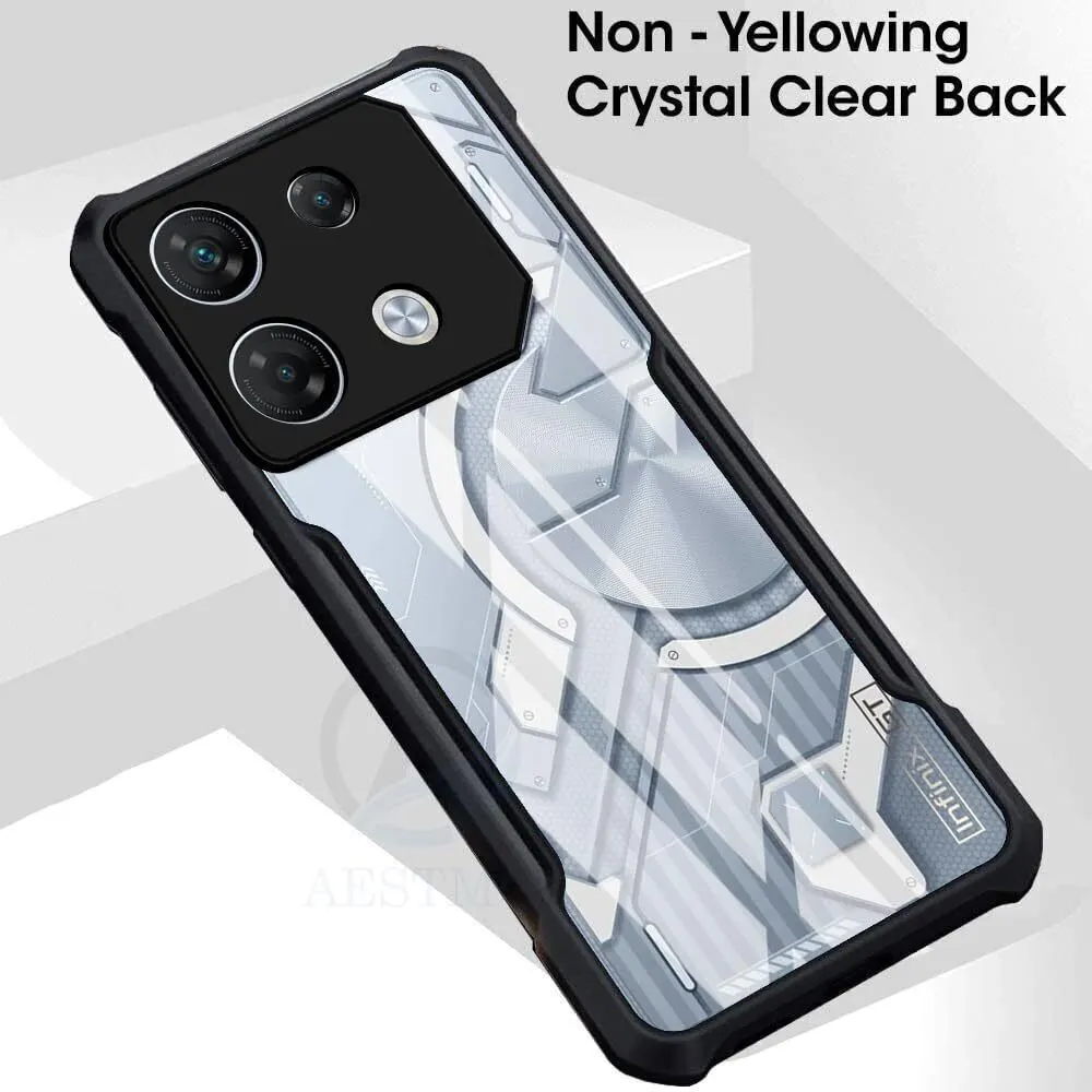 Micvir Back Cover for Infinix GT 20 Pro (Transparent, Black, Shock Proof, Polycarbonate, Pack of: 1) — image 3 of 5