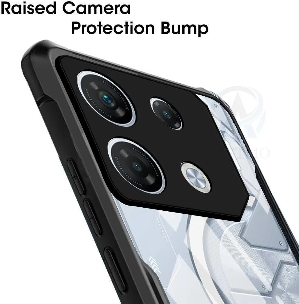 Micvir Back Cover for Infinix GT 20 Pro (Transparent, Black, Shock Proof, Polycarbonate, Pack of: 1) — image 4 of 5