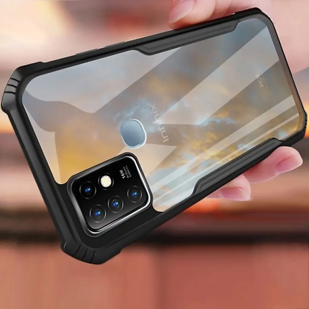 Micvir Back Cover for Infinix Hot 10 (Transparent, Black, Shock Proof, Polycarbonate, Pack of: 1) — image 4 of 5