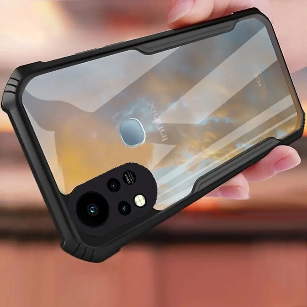 Micvir Back Cover for Infinix Hot 11s (Transparent, Black, Shock Proof, Polycarbonate, Pack of: 1) — image 3 of 5