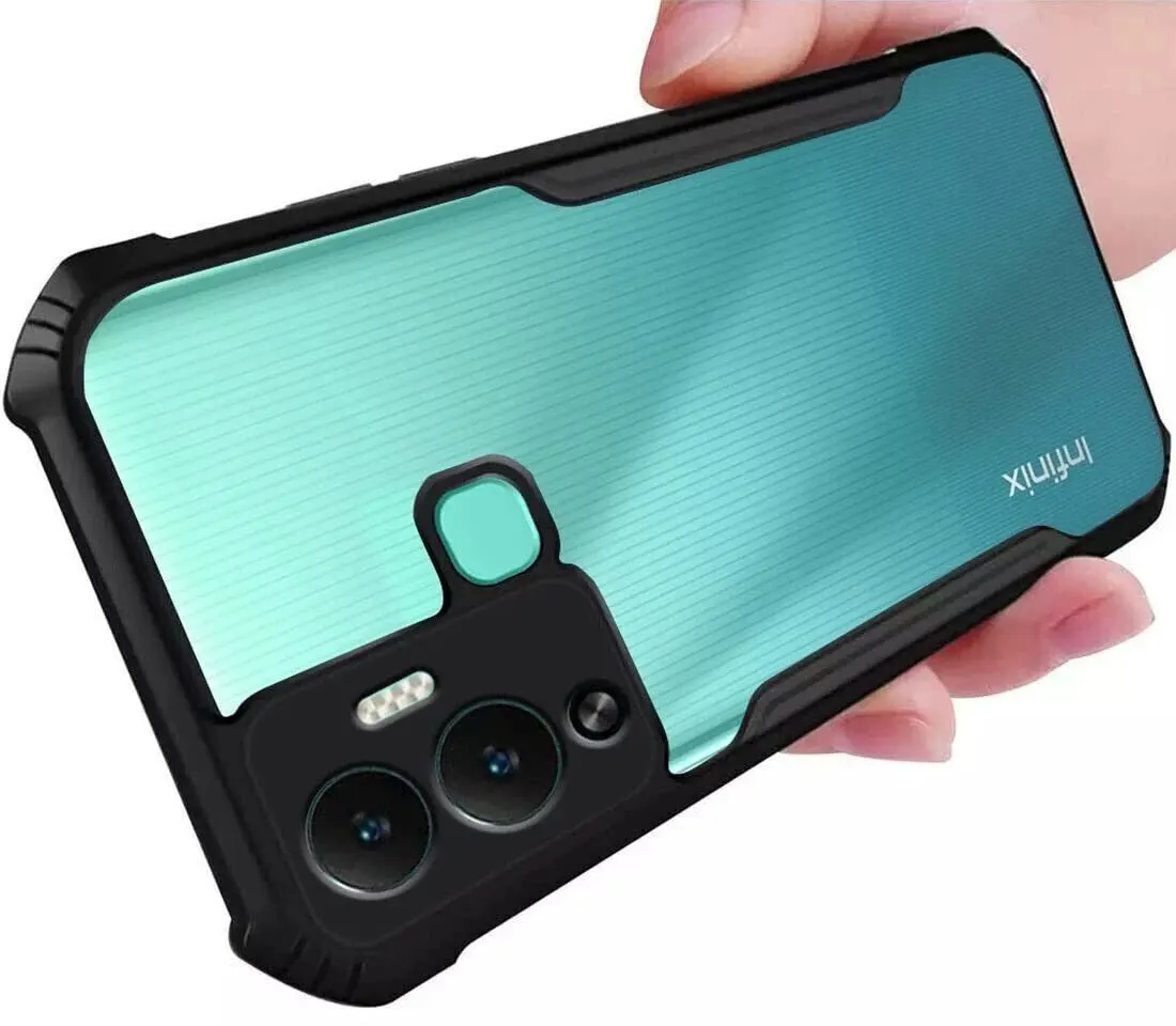 Micvir Back Cover for Infinix Hot 12 Play (Transparent, Black, Shock Proof, Polycarbonate, Pack of: 1) — image 3 of 5