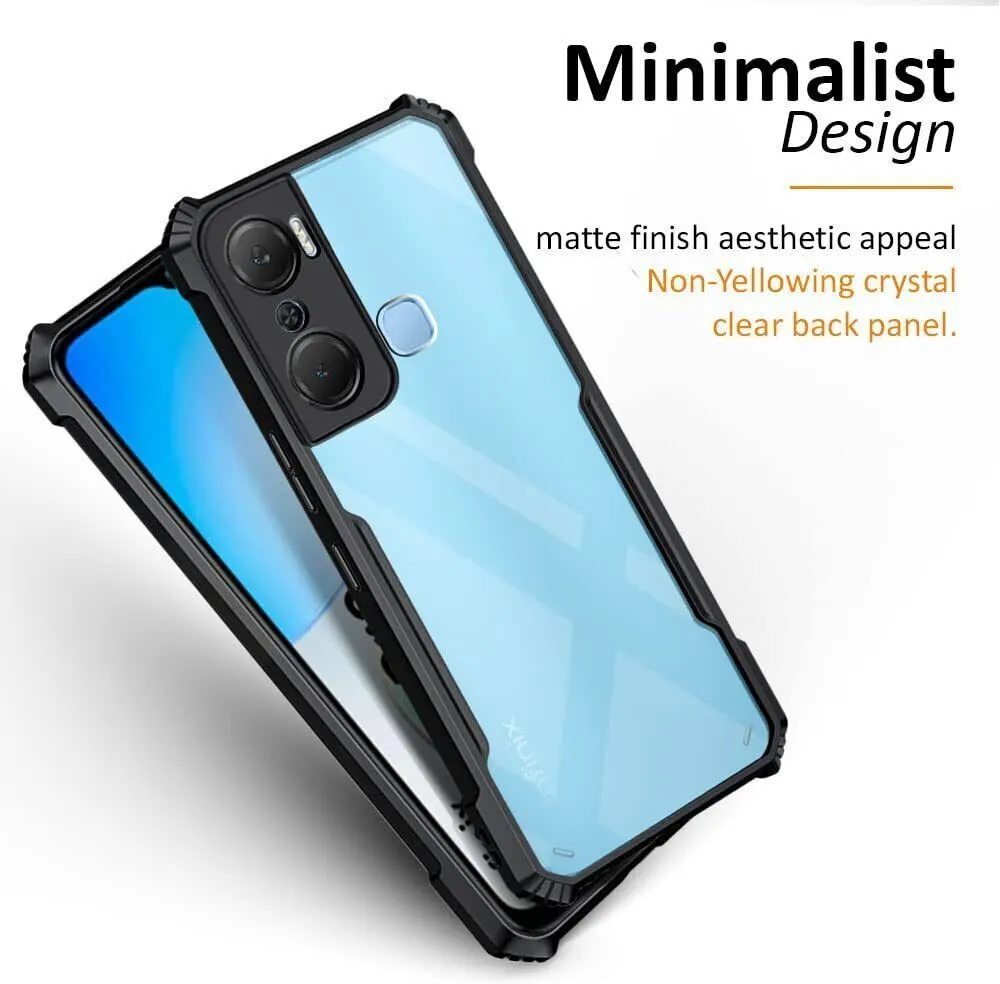 Micvir Back Cover for Infinix Hot 12 Pro (Transparent, Black, Shock Proof, Polycarbonate, Pack of: 1) — image 4 of 5