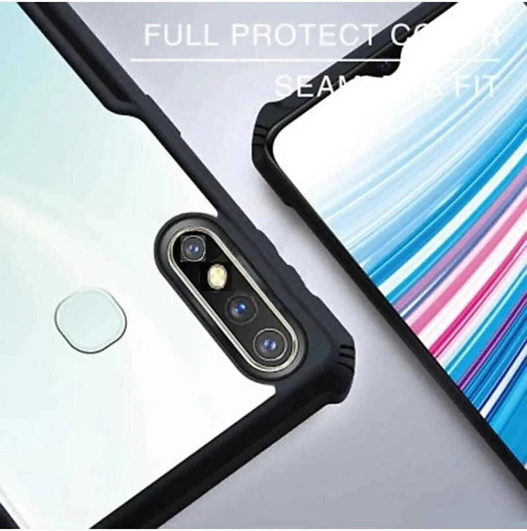 Micvir Back Cover for Infinix Hot 8 (Transparent, Black, Shock Proof, Polycarbonate, Pack of: 1) — image 2 of 5