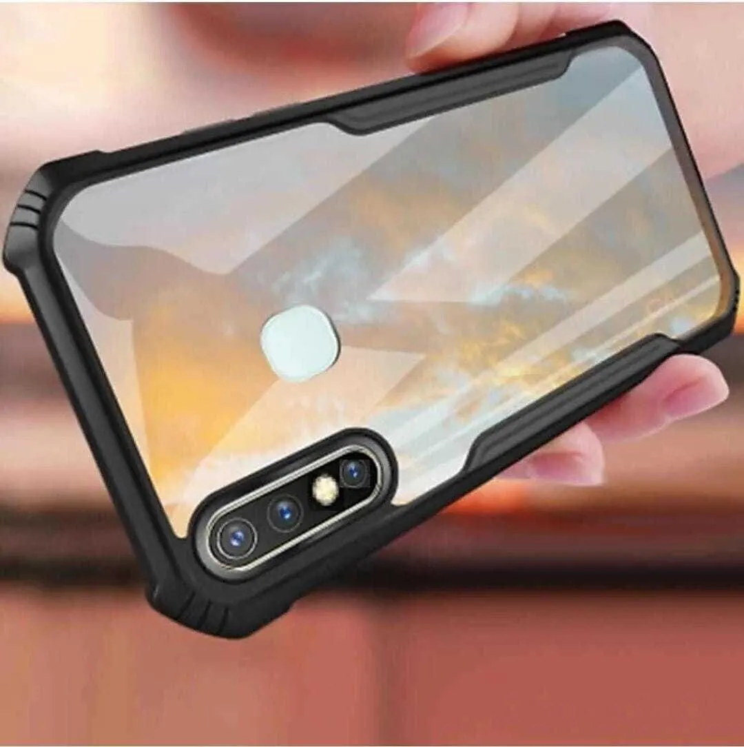 Micvir Back Cover for Infinix Hot 8 (Transparent, Black, Shock Proof, Polycarbonate, Pack of: 1) — image 3 of 5