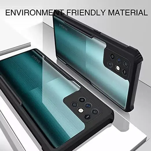 Micvir Back Cover for Infinix Note 10 Pro (Transparent, Black, Shock Proof, Polycarbonate, Pack of: 1) — image 2 of 5