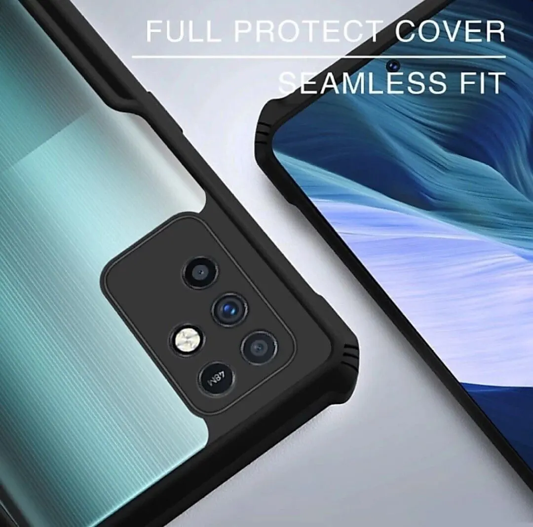 Micvir Back Cover for Infinix Note 10 (Transparent, Black, Shock Proof, Polycarbonate, Pack of: 1) — image 3 of 5